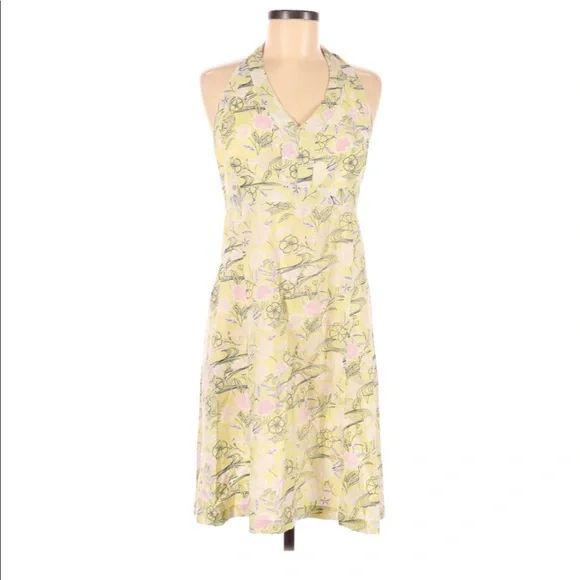 gap green floral dress Green Floral Cotton Cap-Sleeve Midi Dress (4-13yrs)